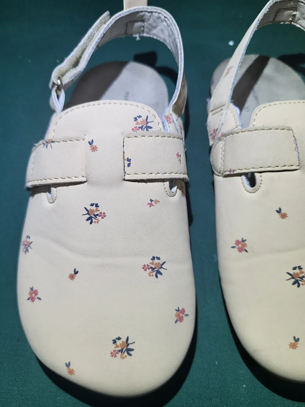 Baby Floral Slingback Shoes in Pale Pink